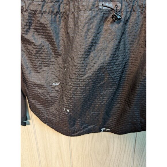 Mens Adidas Nylon Windbreaker Running Jacket Black Sz Medium READ Full Zip - Picture 3 of 8